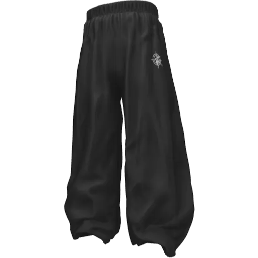 Черные широкие спортивные штаны