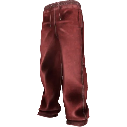 Красные широкие джинсы