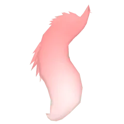 Розовый цветной хвост