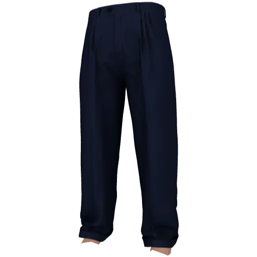 Тёмно-синие строгие штаны