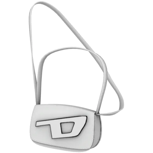 Белая сумка Disel