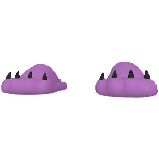 Фиолетовые тапочки в виде лап