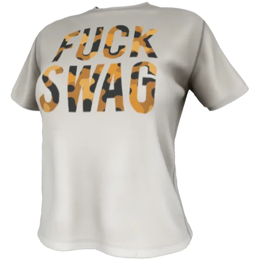 Белая футболка FUCK SWAG