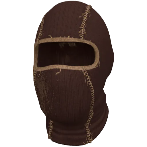 Коричневая сшитая балаклава