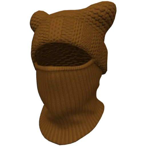 Оранжевая маска с ушами