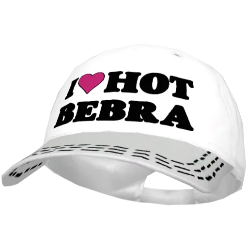 Белая кепка I <3 Hot Bebra