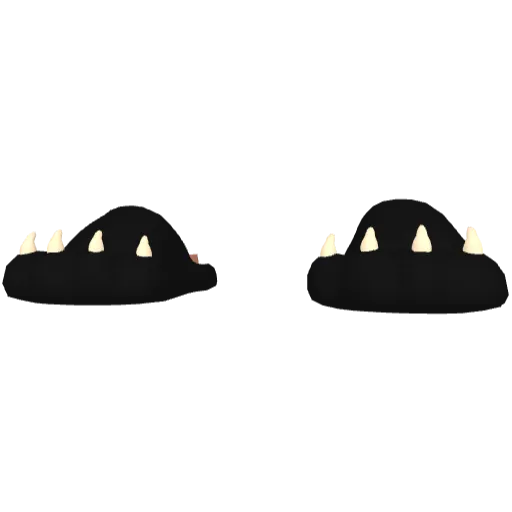 Черные тапочки в виде лап