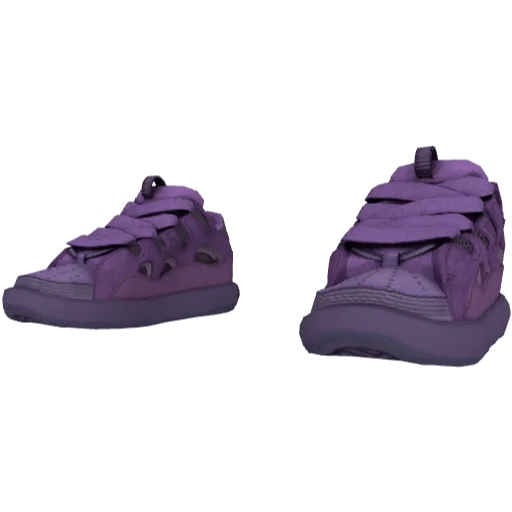 Фиолетовые дутые кеды