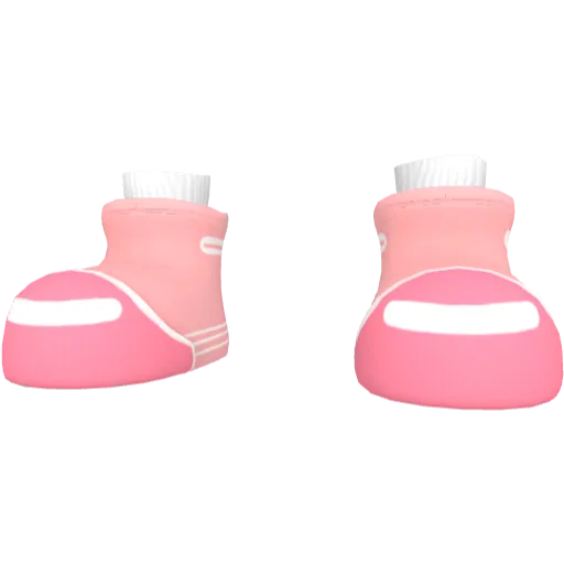 Розовые большие ботинки