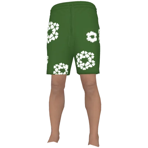 Зеленые шорты Denim Tears