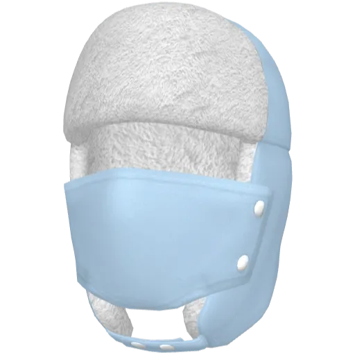Голубая маска-ушанка