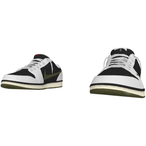 Черно-белые кроссовки Nice Reverse Swoosh (Luminoforo)