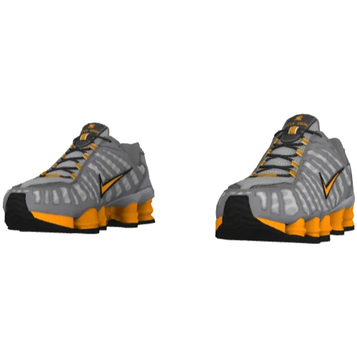 Серо-оранжевые кроссовки Nice Shoks