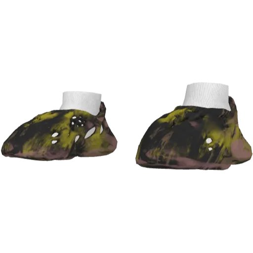 Желтые с черным кроссовки Abibas Yeez Foam