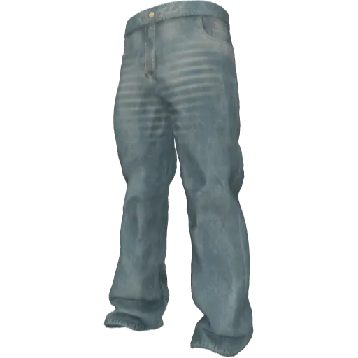 Голубые стильные джинсы