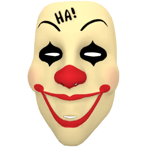 Желтая маска клоуна