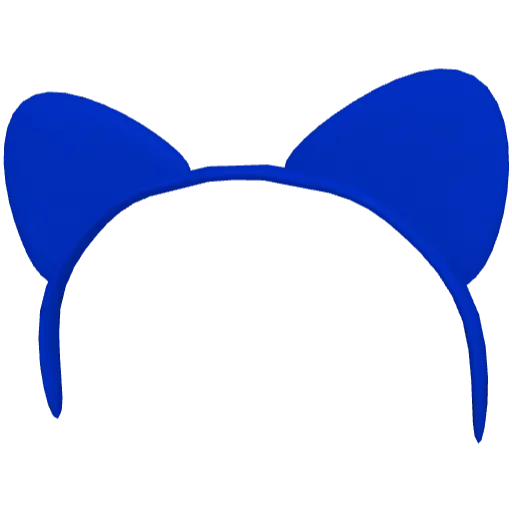 Синий кошачий ободок