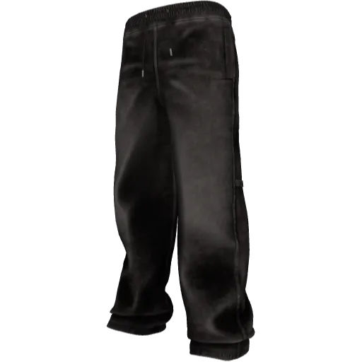 Черные широкие джинсы