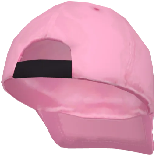 Розовая кепка Lacostie (назад)