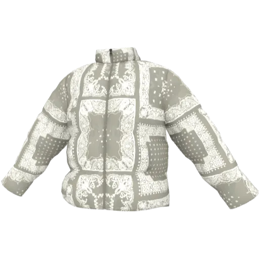 Пуховик с узорами Bandana