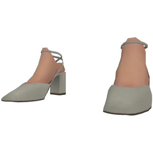 Белые высокие туфли