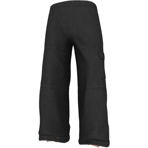 Широкие однотонные штаны - Вариант 1