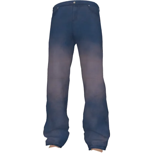 Голубые джинсы с эффектом испорченности