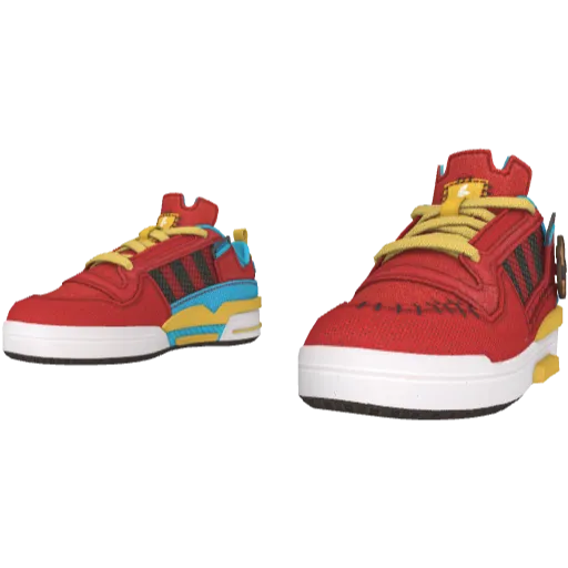 Красные кроссовки Adibas Low Helloween