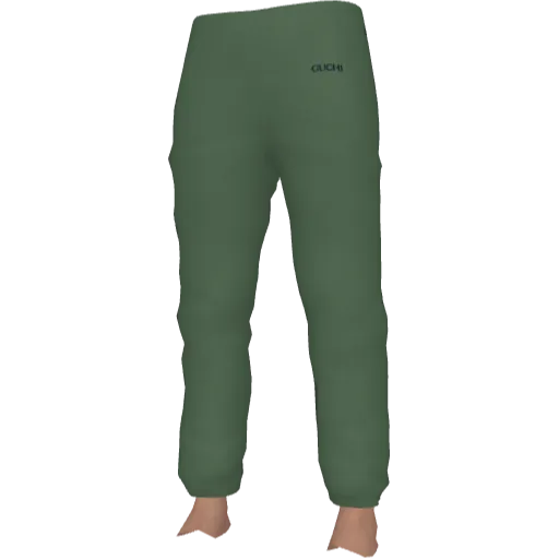 Зеленые cпортивные штаны Guchi