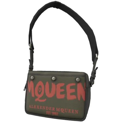 Зеленая сумка MQUEEN через плечо