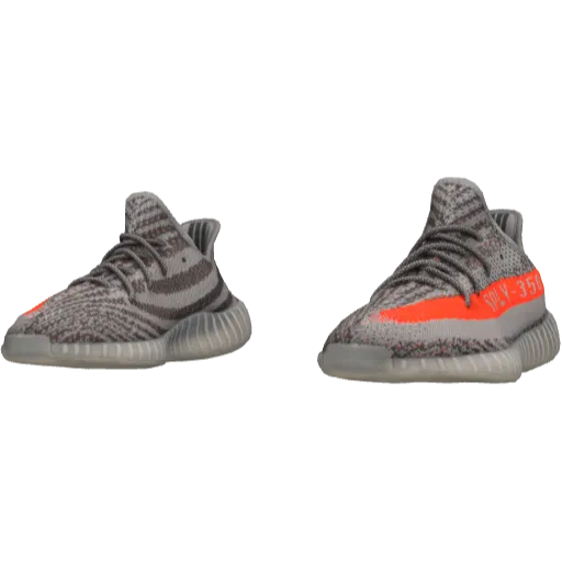 Серо-красные кроссовки Adibas Ez Boost 350