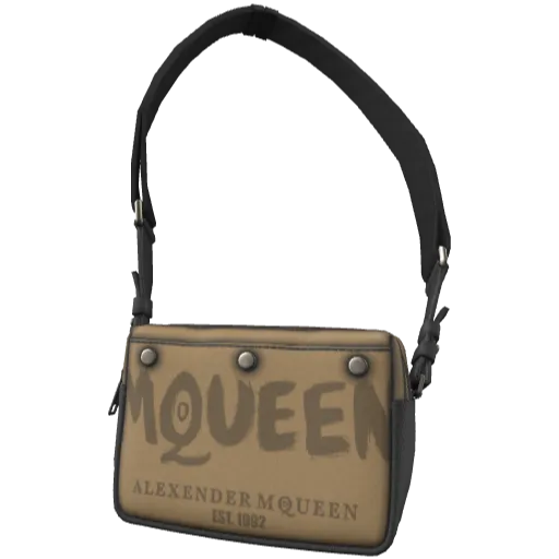 Бежевая сумка MQUEEN через плечо