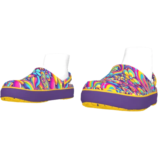 Многоцветные фиолетовые CROCO