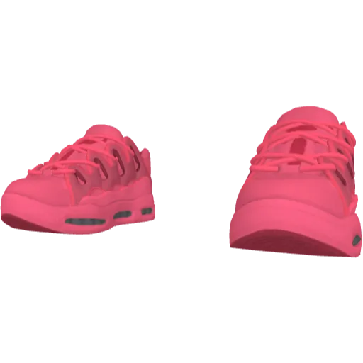 Розовые дутые кеды D3