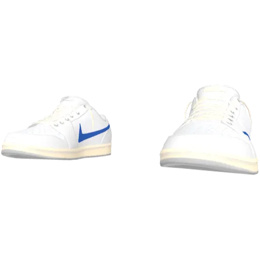 Бело-синие кроссовки Nice Reverse Swoosh (Luminoforo)