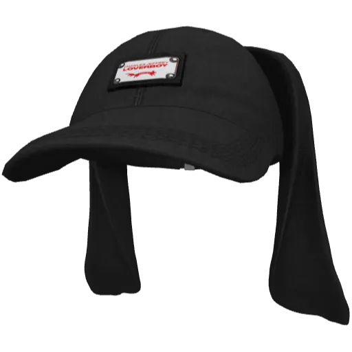 Черная кепка с ушами