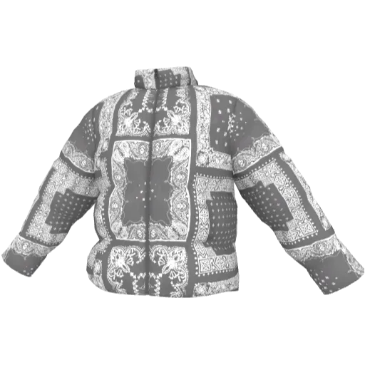 Пуховик с узорами Bandana - Вариант 1