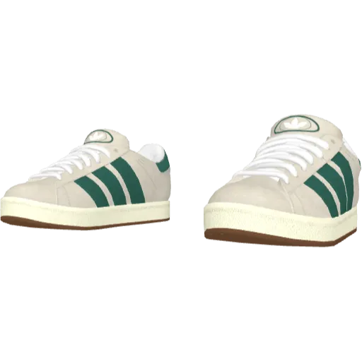 Бело-зеленые кроссовки Abibas