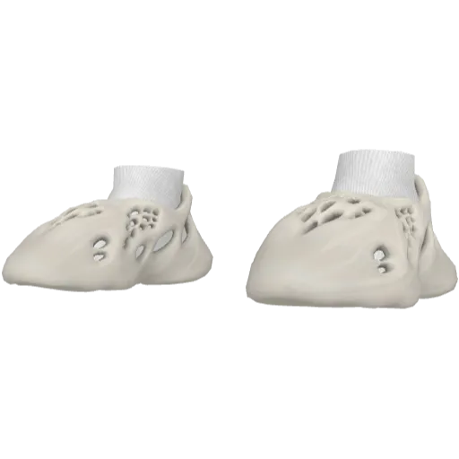 Белые кроссовки Abibas Yeez Foam