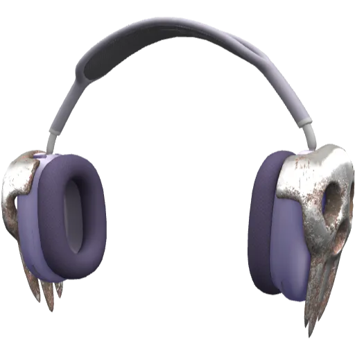 Сиреневые наушники Appia Pro Max с черепом