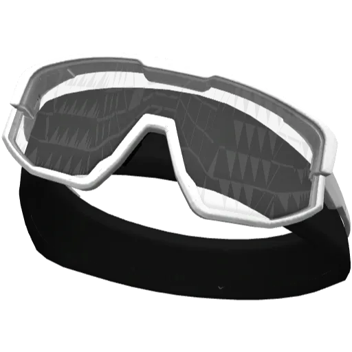 Чёрная повязка с белыми очками