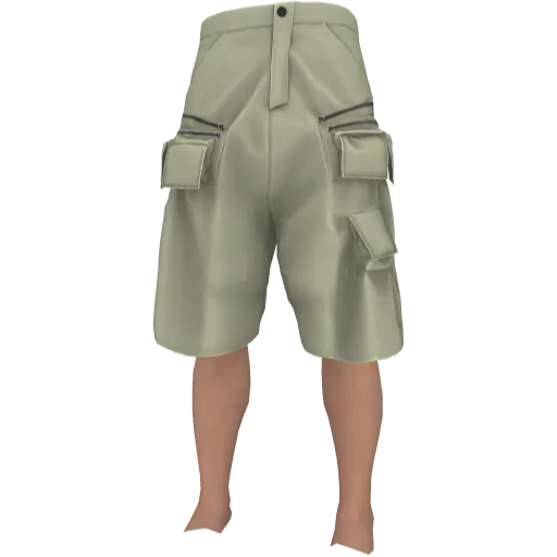 Зеленые шорты с карманами Rick Onens