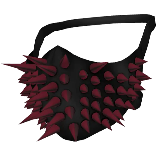 Чёрная маска с шипами (Luminoforo)