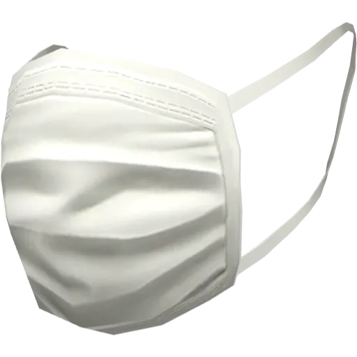 Белая медицинская маска