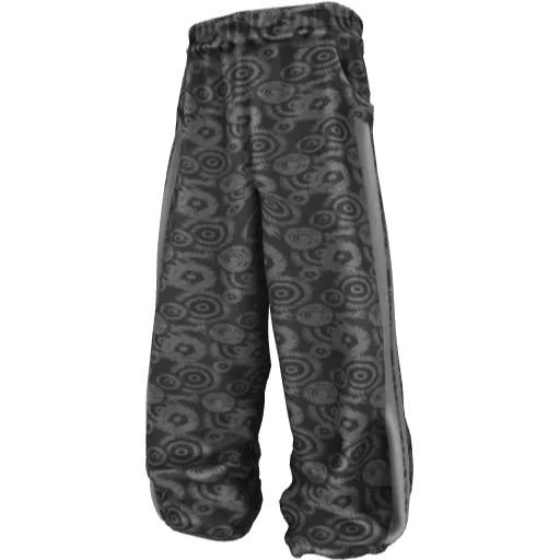 Серые с узором спортивные штаны