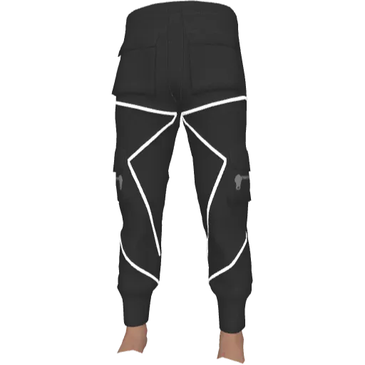 Черные штаны с полосами (Luminoforo)