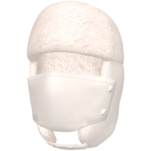 Бежевая маска-ушанка