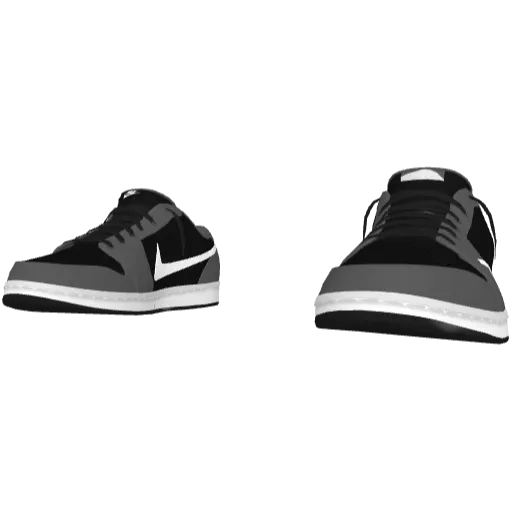 Черно-серые кроссовки Nice Reverse Swoosh (Luminoforo)