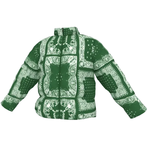 Пуховик с узорами Bandana - Вариант 4