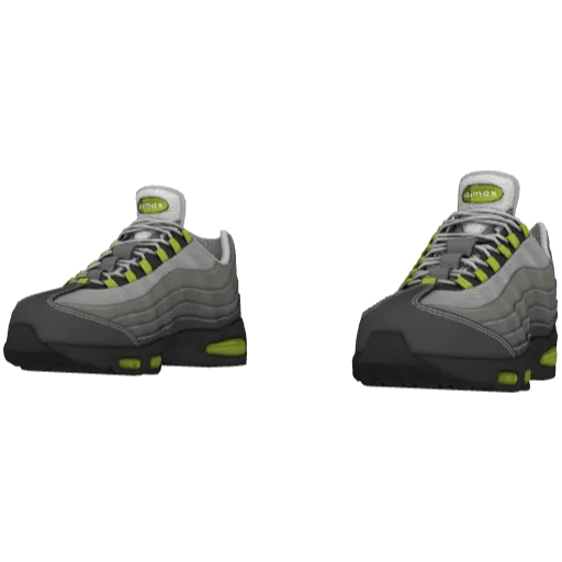 Серо-зеленые кроссовки Nice Flow Max 95